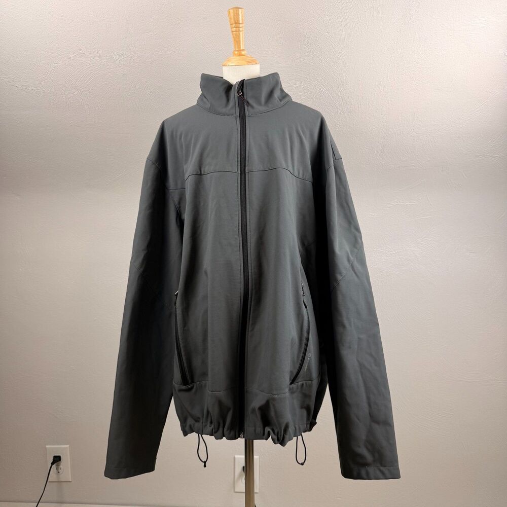 C9 Champion Venture Dry Mens Full Zip Jacket Gray Soft Shell Water Resistant 2XL